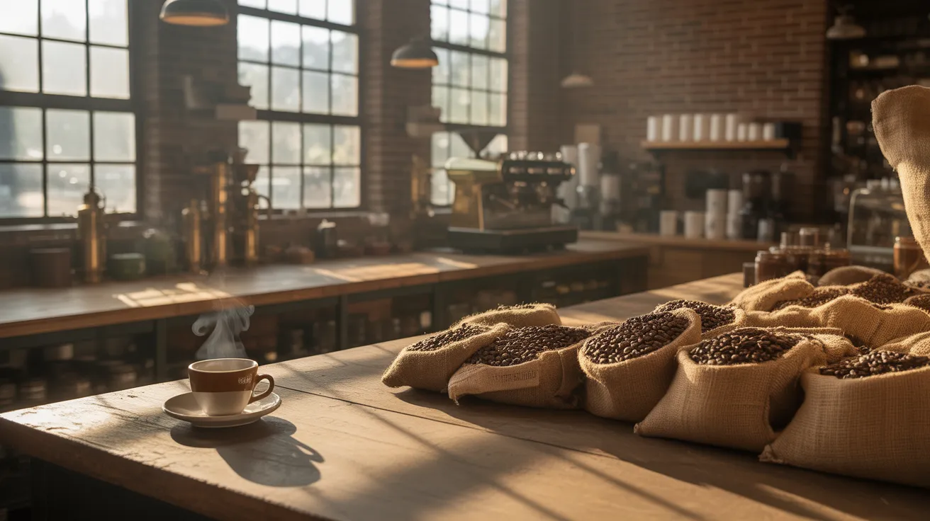 Grains de café torréfiés provenant du monde entier chez Coffee time à Mios